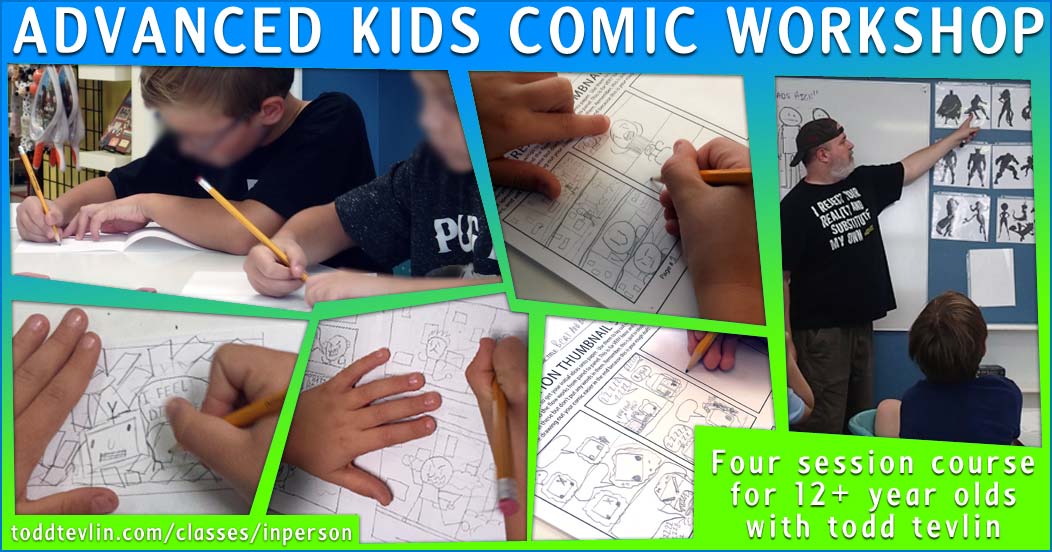 ADVANCED KIDS COMIC WORKSHOP (AGES 12-18)