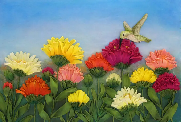 Delightful Treats©Ana Sumner - Mixed Media Fiber Art 14x11 inches $595.00