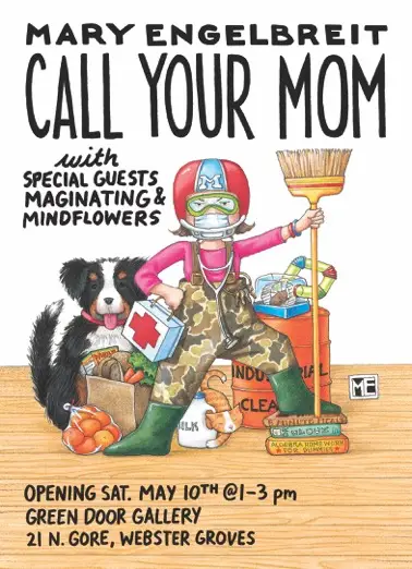 Green Door Art Gallery presents: Call Your Mom Engelbreit exhibit