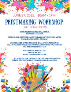 Printmaking Workshop with Lisa Eisman