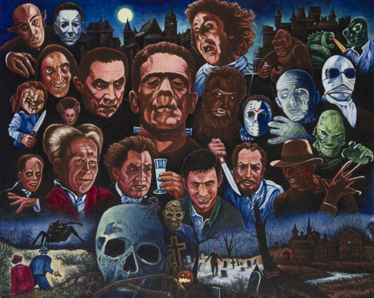 Monsters - ©Mike Frank - Acrylic on canvas - 24 x 30 inches – $1600