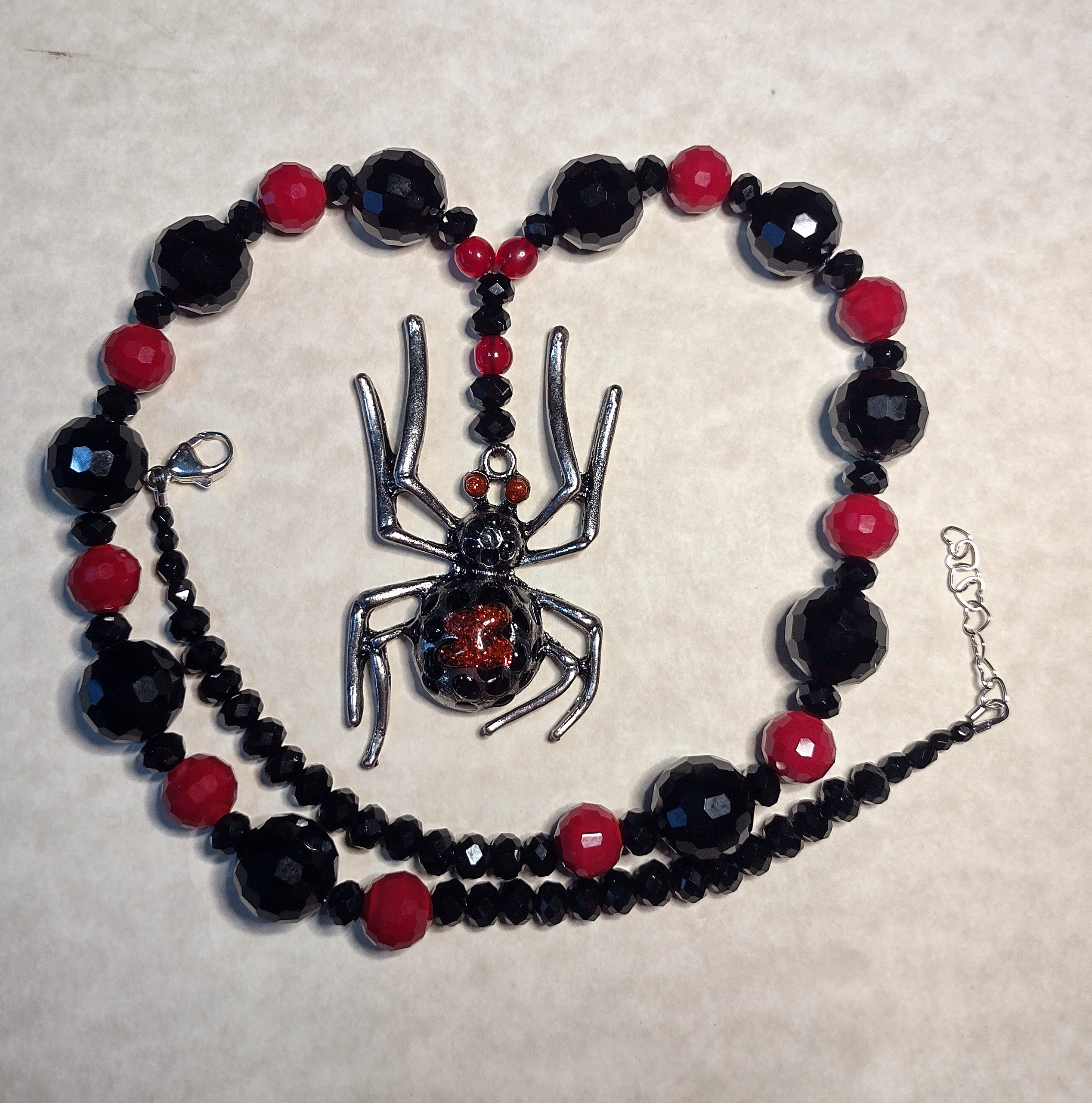 Part # 147210098 Black Widow Spider NecklaceLength 21 inches Price $53.64