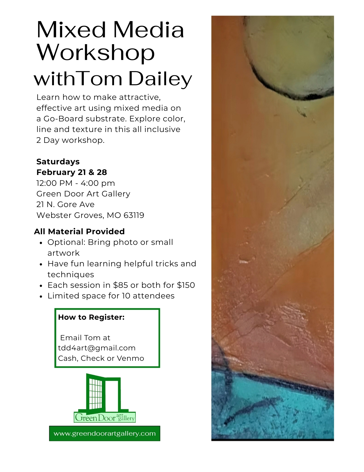 Mixed Media Workshop with Tom Dailey