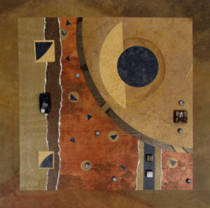 Eye of the Moon - ©MaryJo Clark - Mixed Media Collage