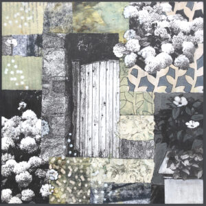 Garden Gate - ©MaryJo Clark - Mixed Media Collage