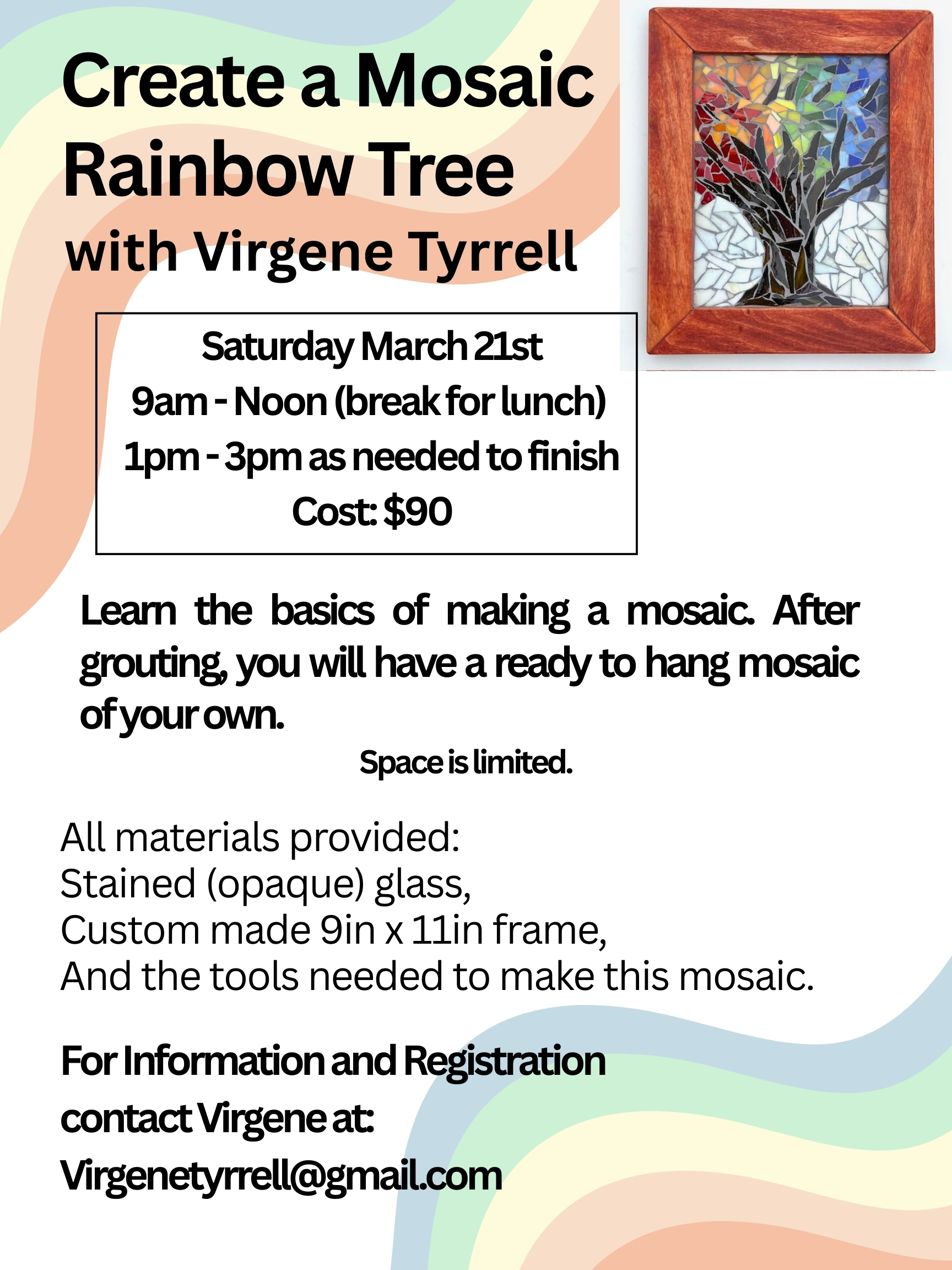 Mosaics Class with Virgene Tyrrell