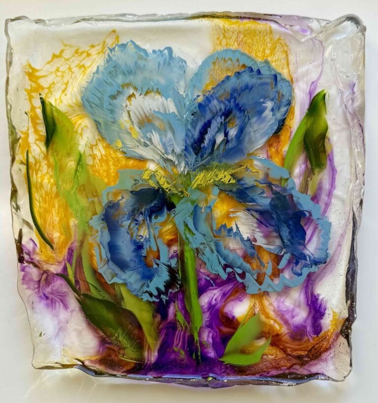 Light Blue Iris - Nela Navarrine - 8_x8_