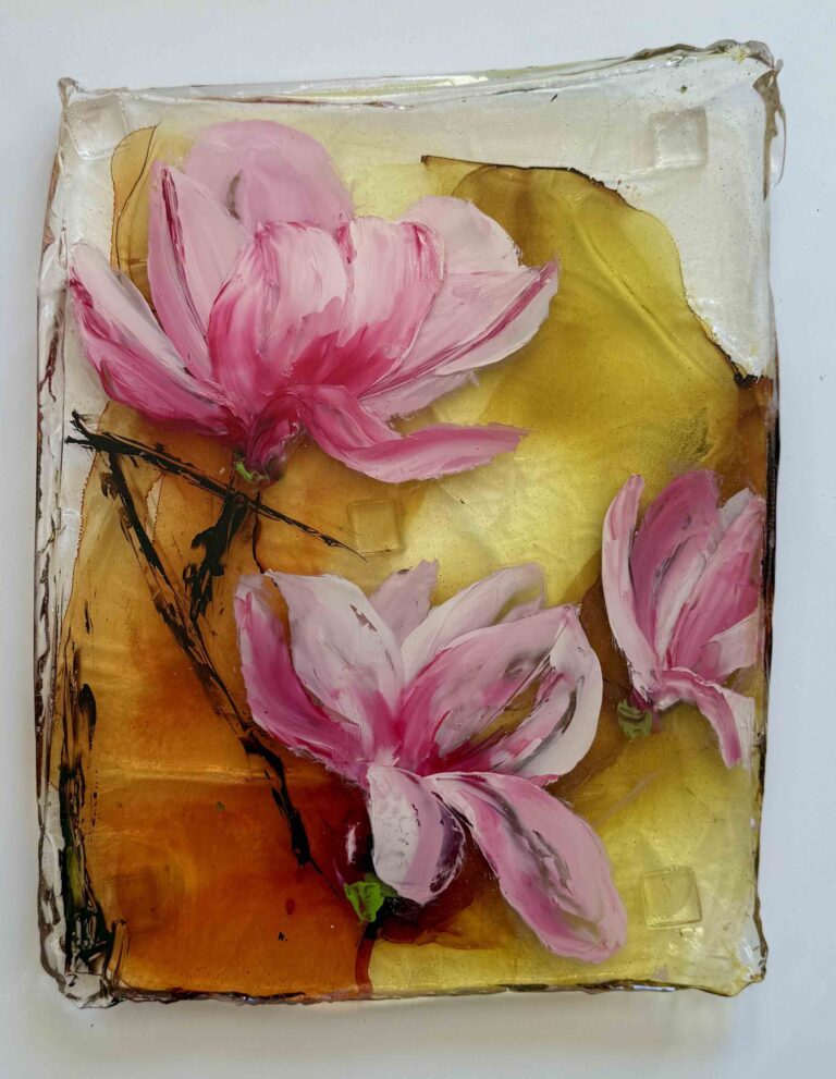 Two magnolias - Nela Navarrine - 14_x11_