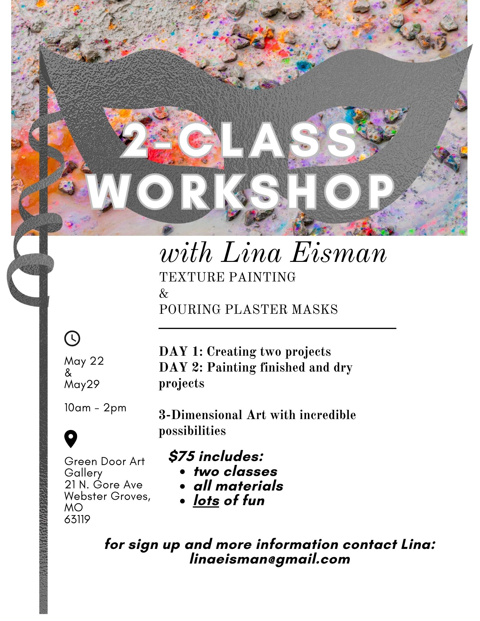 2-Class Workshop with Lina Eisman