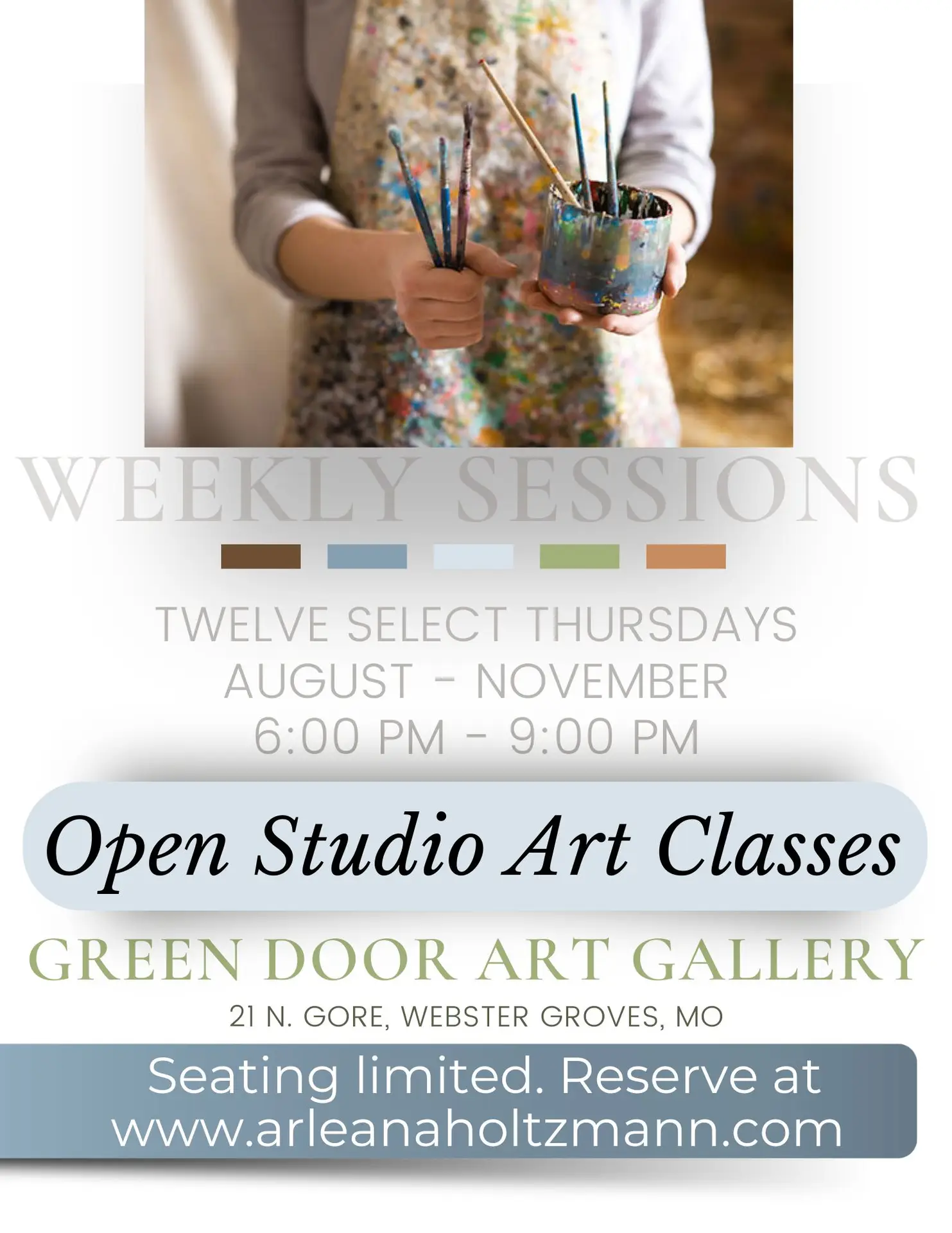 Open Studio Art Classes with Arleana Holtzmann