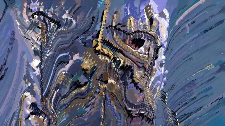 Neptune Playing His Saxophone - ©Matt Bryan - dye sublimated aluminum - 24 x 13.5 inches - $900